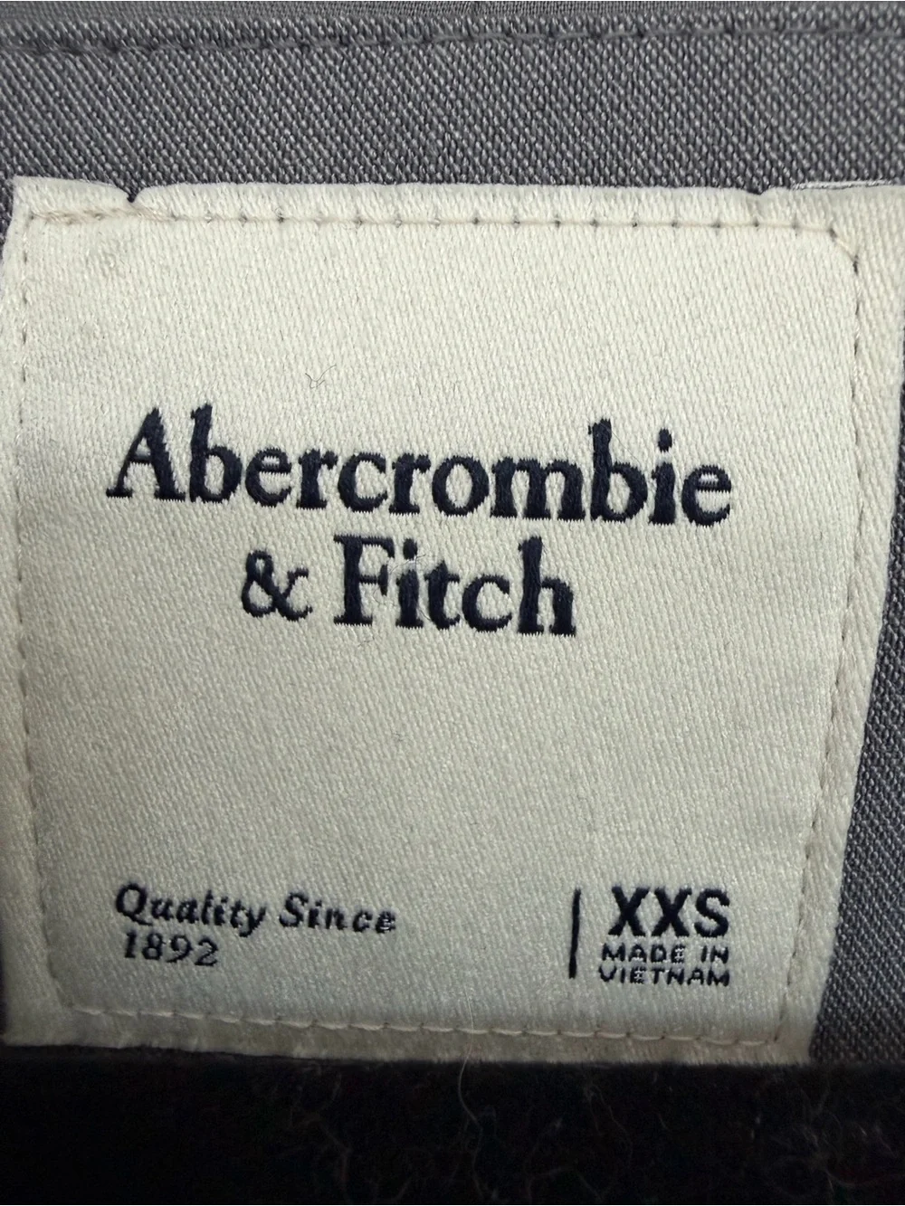 Abercrombie & Fitch Women's Light Gray Blazer Mini Dress with Tie Belt - Picture 2 of 3